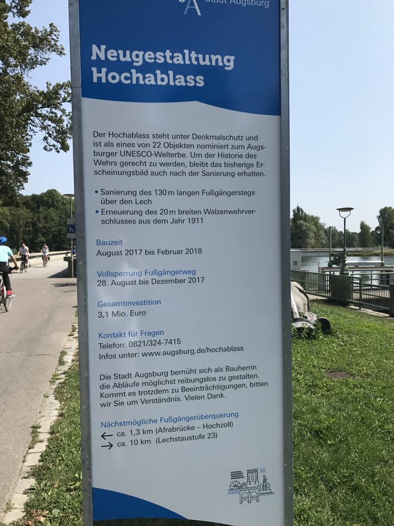 Infos zur Sanierung des Hochablasses