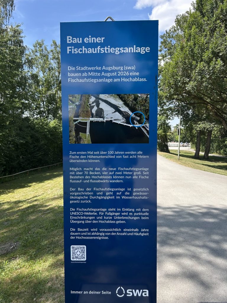 Fischtreppe am Hochablass: swa planen Fischaufstiegsanlage img 0531