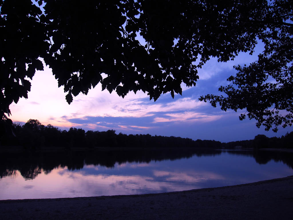 Bilder vom Kuhsee Abendrot Am Kuhsee 1