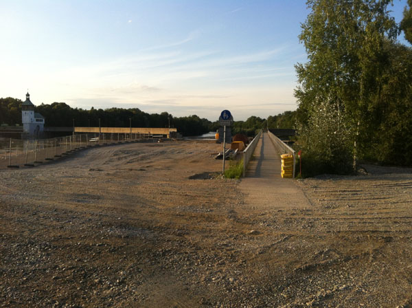 Baustelle Kuhsee - Weg abgebrochen Baustelle Kuhsee Weg Abgebrochen Sued