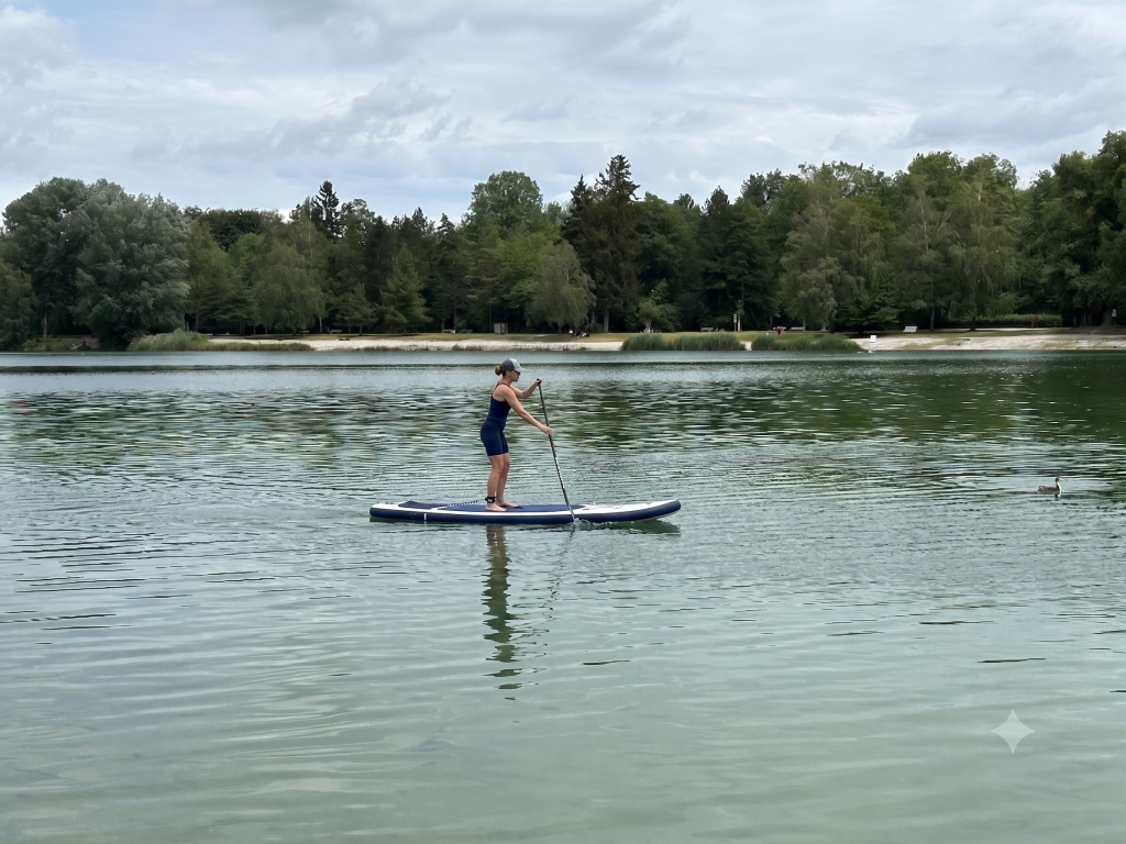 SUP Board fahren am Kuhsee